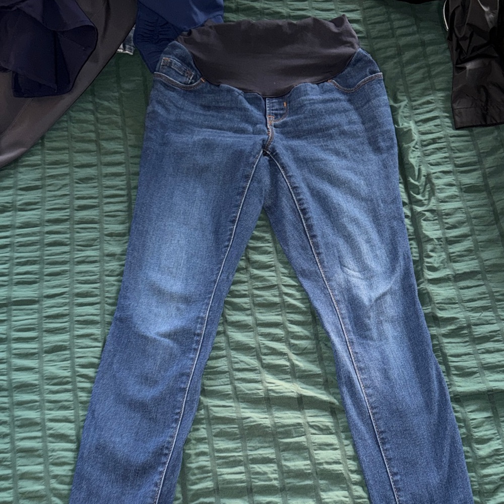 Old Navy Blue Maternity Jeggings